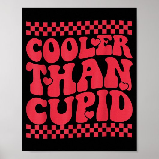 Cooler Than Cud Cute Valentine's Day Kids Boys Gir ポスター (正面)