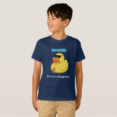 Cooler Than Your Average Duck Funny T-Shirt Tシャツ (正面フル)