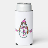 CoolerSnow Woman Magic - Original Character by Asi スリム缶クーラー (Seltzer正面)