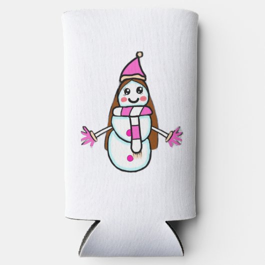 CoolerSnow Woman Magic - Original Character by Asi スリム缶クーラー (正面)