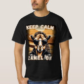 Cooles Kamel 'Keep Calm Camel On' Tシャツ (正面)