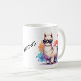 Cooles Llama mit Sonnenbrille コーヒーマグカップ