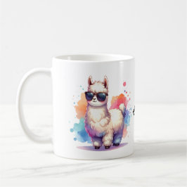Cooles Llama mit Sonnenbrille  コーヒーマグカップ