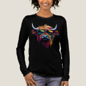 Cooles Schottisches Hochlandrind トライブレンドTシャツ (正面)