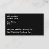 Coolest 8 Ball Billiards Business Cards 名刺 (裏面)