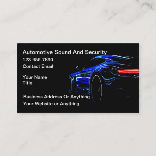 Coolest Automotive Audio And Security 名刺 (正面)