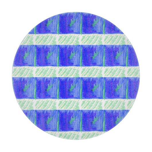 Coolest Blue Nautical Abstract  カッティングボード (正面)