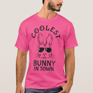 Coolest Bunny In Town Sunglasses Toddler Boys East Tシャツ