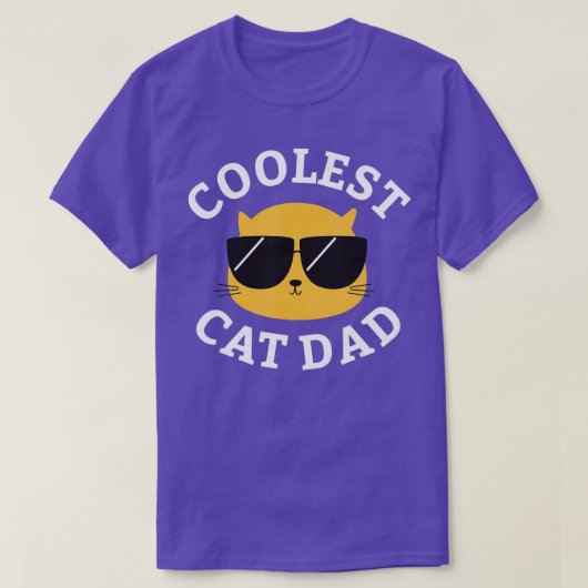 Coolest Cat Dad  Men  Tシャツ (デザイン正面)