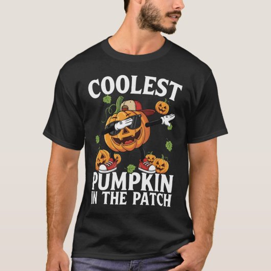 Coolest Dabbing Pumpkin in The Patch Halloween Tシャツ (正面)