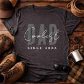 Coolest Dad Since 20XX Modern Funny Simple Preppy Tシャツ