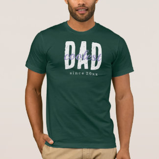 Coolest Dad Since 20XX Modern Simple Preppy Tシャツ