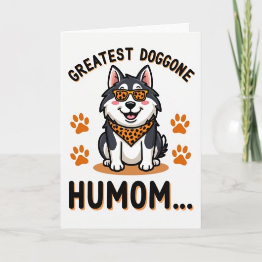 Coolest Dog Humom Ever Card カード (正面)