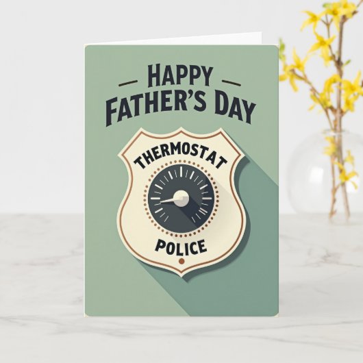 Coolest Fathers Day Shield Card カード (黄色い花)