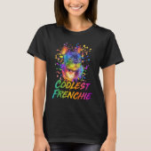 Coolest Frenchie  French Bulldog Humor Frenchie Do Tシャツ (正面)