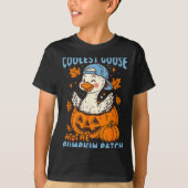 Coolest Goose At The Pumpkin Patch Autumn Fall Cou Tシャツ (正面)