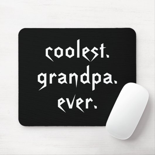Coolest Grandpa Ever Mousepad マウスパッド (マウス)