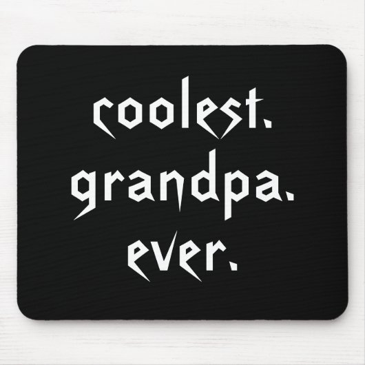 Coolest Grandpa Ever Mousepad マウスパッド (正面)