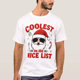 Coolest Grandpa on the Nice List | Modern Holiday  Tシャツ