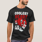 Coolest Heart In The Pack  Valentine's Day Cool Ca Tシャツ (正面)