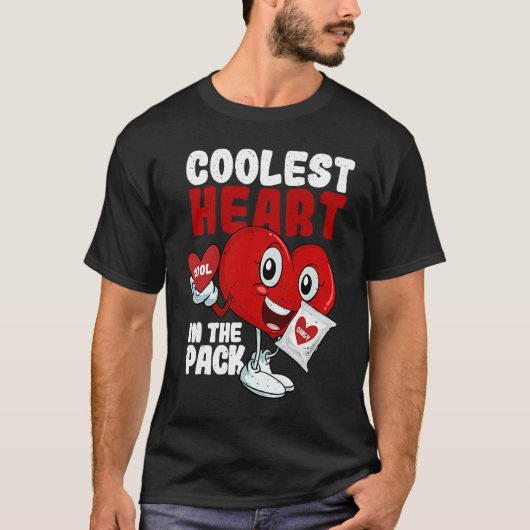 Coolest Heart In The Pack  Valentine's Day Cool Ca Tシャツ (正面)