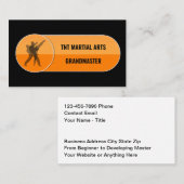 Coolest Martial Arts Grandmaster Business Cards 名刺 (正面/裏面)