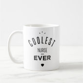 Coolest nurse ever コーヒーマグカップ (左)
