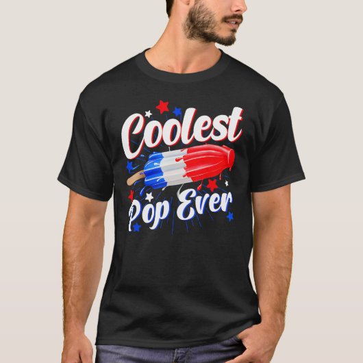 Coolest Pop Ever Popsicle  Retro Bomb 4th Of July Tシャツ (正面)
