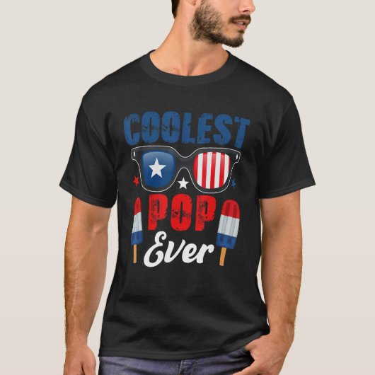 Coolest Pop Ever Sunglasses Ice Creams As American Tシャツ (正面)