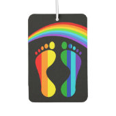 Coolest Pride Rainbow Feet カーエアーフレッシュナー (正面)