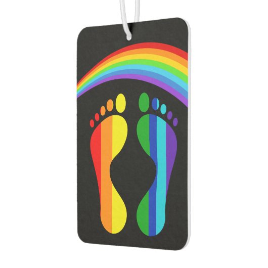 Coolest Pride Rainbow Feet カーエアーフレッシュナー (左)