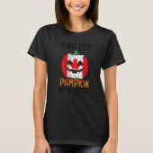 Coolest Pumpkin In The Patch Canadian Flag Jack Ou Tシャツ (正面)