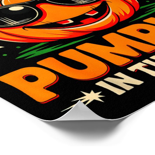 Coolest Pumpkin In The Patch Groovy Halloween For  ポスター (角)