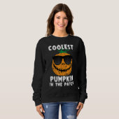 Coolest Pumpkin In The Patch Halloween Boys Girls スウェットシャツ (正面フル)