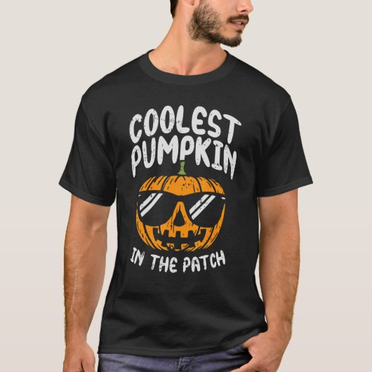 Coolest Pumpkin In The Patch Halloween Men Women K Tシャツ (正面)