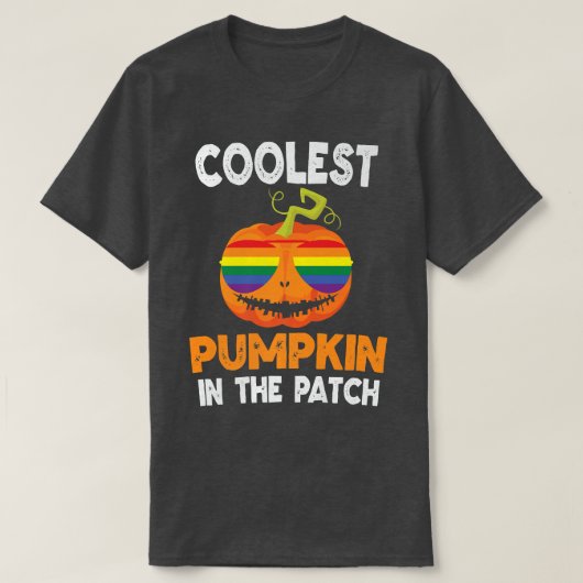 Coolest Pumpkin In The Patch Halloween Rainbow Gla Tシャツ (デザイン正面)