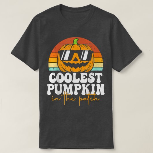 Coolest Pumpkin In The Patch Halloween Toddler Boy Tシャツ (デザイン正面)