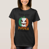 Coolest Pumpkin In The Patch Ireland Flag Jack Ou2 Tシャツ (正面)