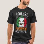 Coolest Pumpkin In The Patch Italian Flag Jack Ou2 Tシャツ (正面)