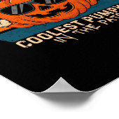 Coolest Pumpkin In The Patch Kids Boys Toddler Hal ポスター (角)