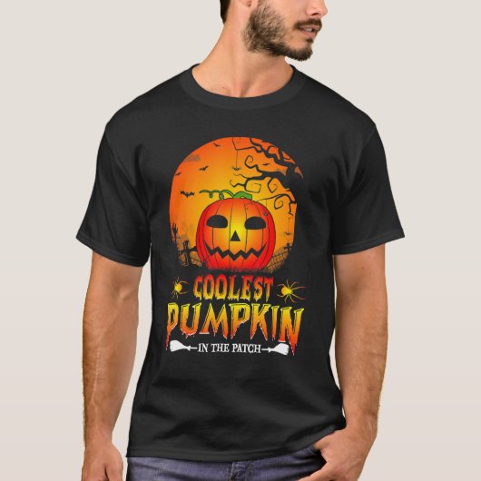 COOLEST PUMPKIN IN THE PATCH Toddler Boys Hallowee Tシャツ (正面)