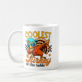 Coolest Turkey At Table Funny Bird Toddler Boys Th コーヒーマグカップ (左)