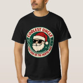 Coolest Uncle This Side of the North Pole | Retro  Tシャツ (正面)