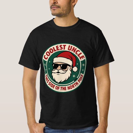 Coolest Uncle This Side of the North Pole | Retro  Tシャツ (正面)