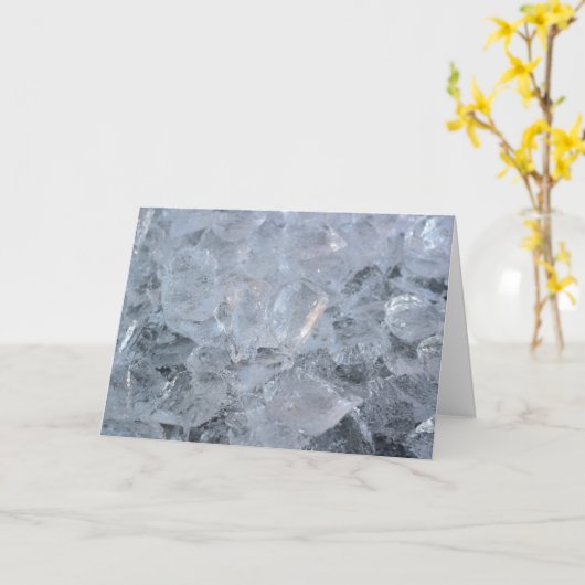 Cooling Ice Cubeテクスチャイメージ カード (黄色い花)