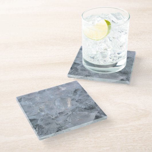 Cooling Ice Cubeテクスチャイメージ ガラスコースター (アングル)