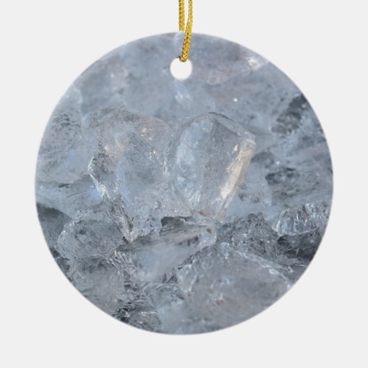 Cooling Ice Cubeテクスチャイメージ セラミックオーナメント (正面)