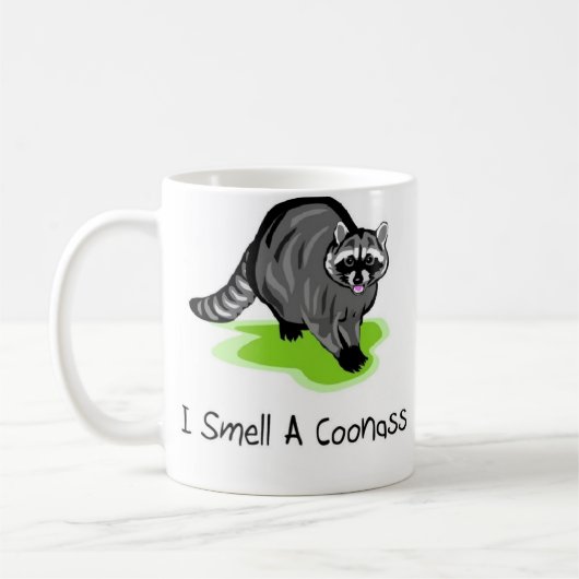 CoonAssのコップ及びマグをかいで下さい コーヒーマグカップ (左)