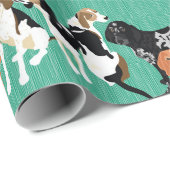 Coonhoundの列の包装紙 ラッピングペーパー (ロールコーナー)