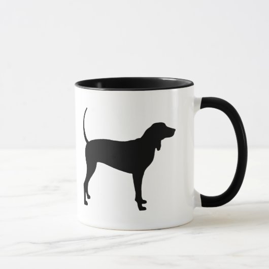 Coonhound犬(黒) マグカップ (右)